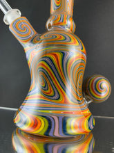 Laden Sie das Bild in den Galerie-Viewer, Parison Glass Rainbow Lineworked Rig 141
