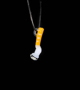 Hollow Glass Cigarette Pendant