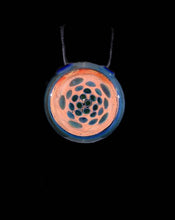 Load image into Gallery viewer, Djinn Red W. Blue Stricker Bubble Dot Pendant