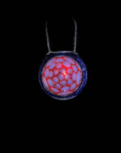 Cargar imagen en el visor de la galería, Djinn Red W. Purple Bubble Dot Pendant