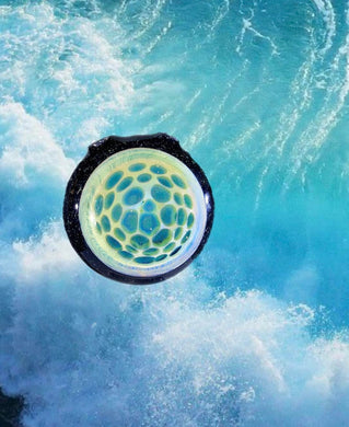 Djinn Seafoam Green & Blue Ocean Bubble Dot Anhänger