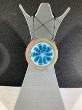 Load image into Gallery viewer, Djinn Glass Ocean Blue Bubble Dot Pendant