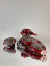 Load image into Gallery viewer, Djinn X Parison Glass &quot;FIRE BLAST&quot; Pipe and Pendant Set