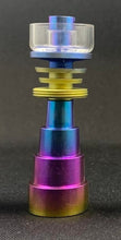 Load image into Gallery viewer, Anodized Titanium Nail with Quartz Dabbing Dish 6 in 1
