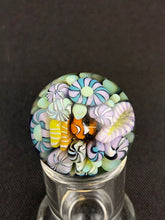 Load image into Gallery viewer, Dirk Diggler Glass Coral Reef Spinner Marble Carb Caps 1-3