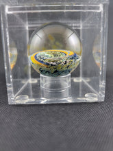 Load image into Gallery viewer, Amorphous Art Glass Orange Dichro Vortex Marble