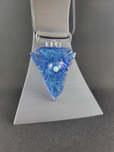 Load image into Gallery viewer, Turtle Time Glass Dichro Arrow Head Pendant