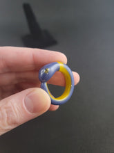 Load image into Gallery viewer, Its Kind Of A Kushy Story Glass Pokémon Ring &quot;Ekans&quot;