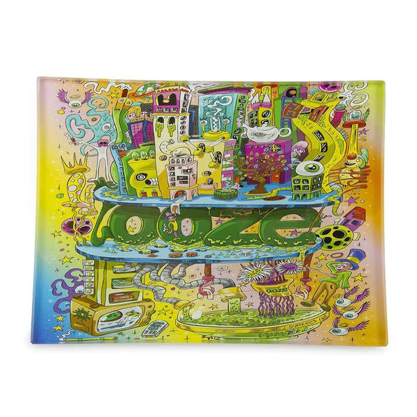 OOZE Small Glass Rolling Trays 1-3