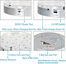 Cargar imagen en el visor de la galería, Multicolor RGB 6&quot; LED Light Base w/Remote