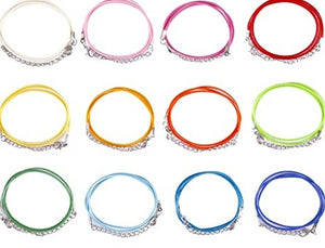 20" Necklace Cord with Clasp. 1.5 mm Thick (Colors)