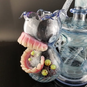 Dawg House Glass X Modified Creations Rig Set (Blue Linework)