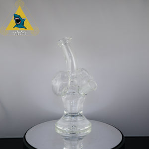Clean & Clear Glass Purp Skurp Water Pipe Rig
