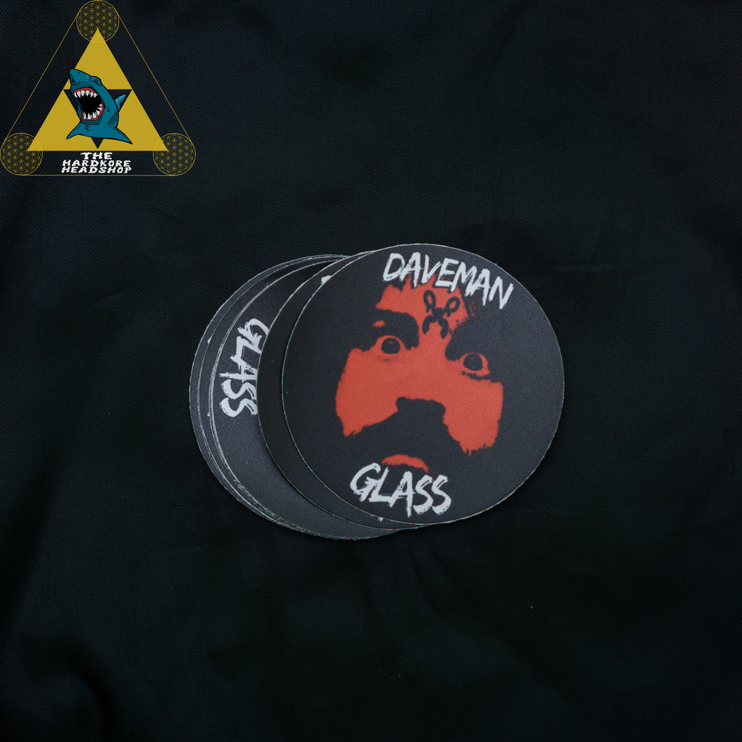 Daveman Glass Stickers