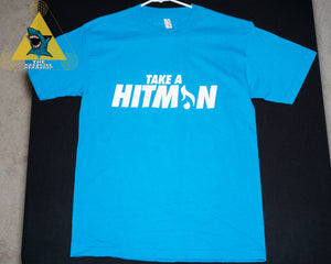 Hitman Glass T-Shirt Blau Small