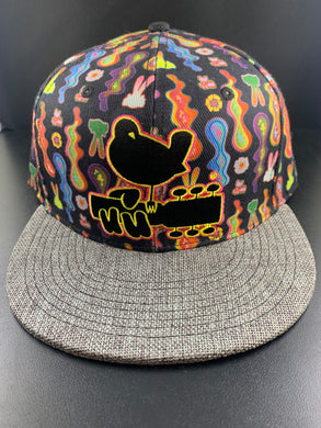 Grassroots California X Woodstock Trippy Guitar Bird Snap Back Hat