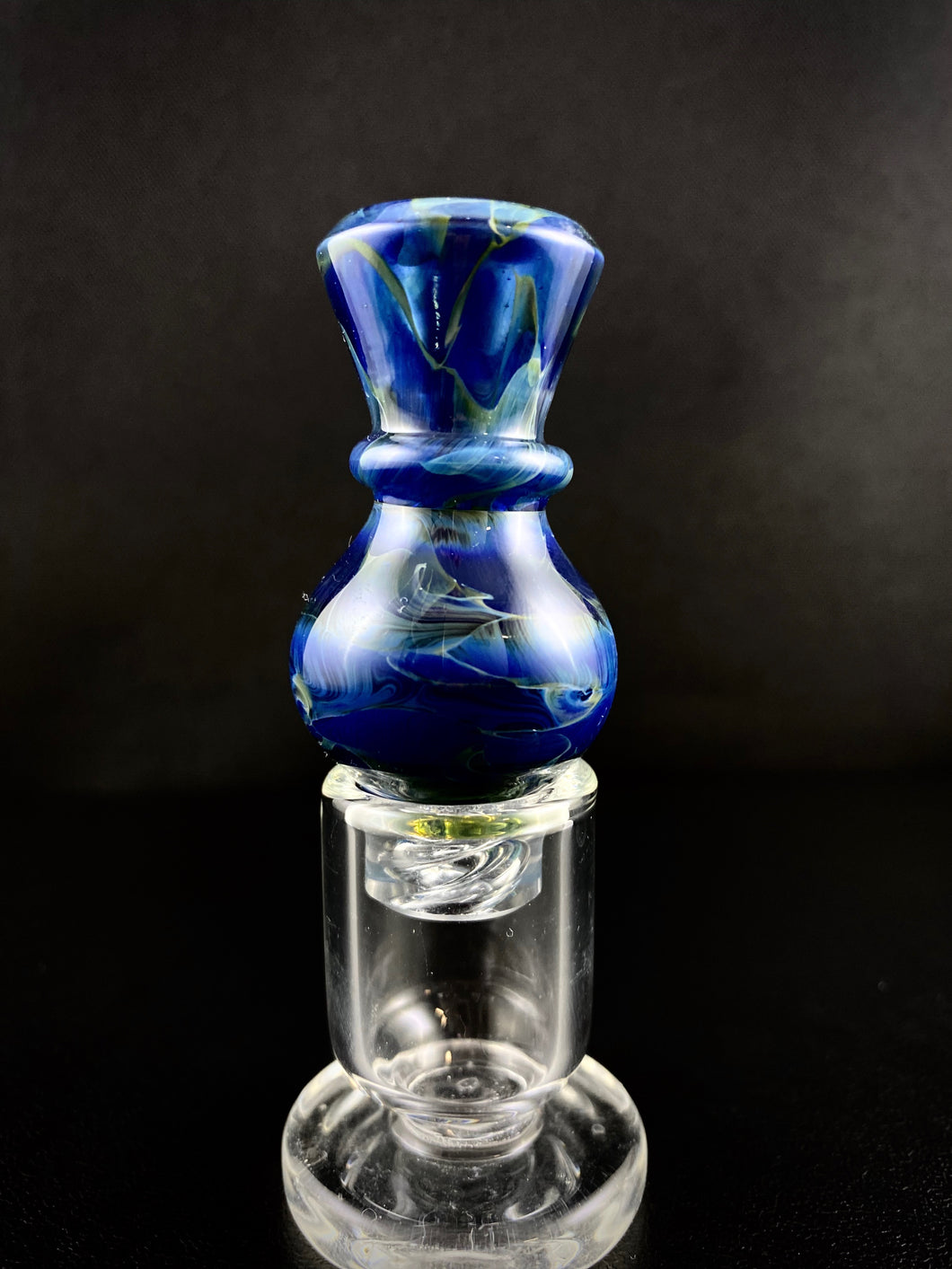 Melitzart Glass Spinner Carb Cap #3 „Blue Striker“
