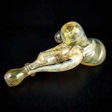 Cargar imagen en el visor de la galería, Oats Glass Silver &amp; Gold Fumed Hammer Pipe #13