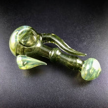 Load image into Gallery viewer, Oats Glass Green Money Spoon Pipe #9