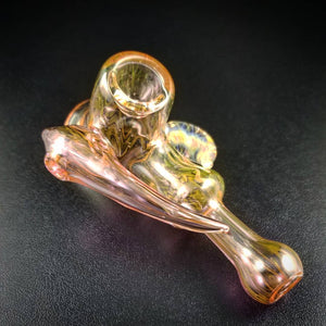 Oats Glass Gold Fumed Hammer Pipe #18