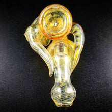 Load image into Gallery viewer, Oats Glass Silver &amp; Gold Fumed Sherlock Pipe #31