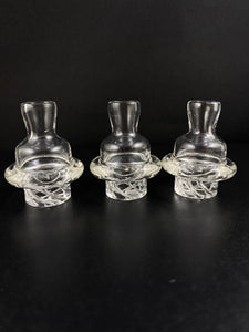 Smokea Flat Top Spinner Carb Cap Clear 24mm V1