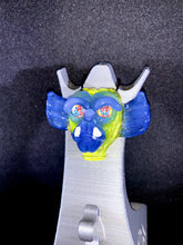 Cargar imagen en el visor de la galería, Djinn Glass Lemon Party Orc/Troll/Goblin W. Chip Stack Eyes Pendant