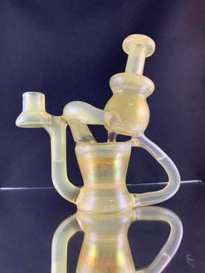 Djinn Glass Rig Vanilla Serum CFL Recycler Rig #18