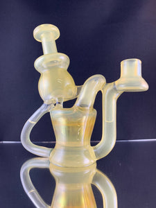 Djinn Glass Rig Vanilla Serum CFL Recycler Rig #18