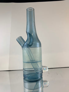 Das Glass Mechanic Blue Stardust 2 Tone Sake Bottle Rig