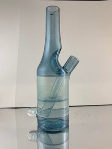 Das Glass Mechanic Blue Stardust 2 Tone Sake Bottle Rig