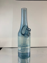 Load image into Gallery viewer, The Glass Mechanic Blue Stardust 2 Tone Sake Bottle Rig