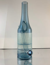 Load image into Gallery viewer, The Glass Mechanic Blue Stardust 2 Tone Sake Bottle Rig