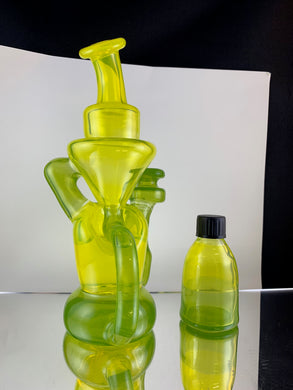 Djinn Glass Rig Lime Party Recycler Rig #17