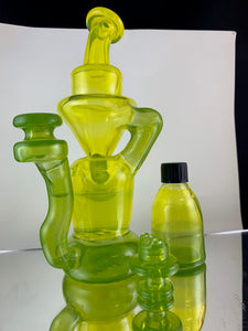 Djinn Glass Rig Lime Party Recycler Rig #17