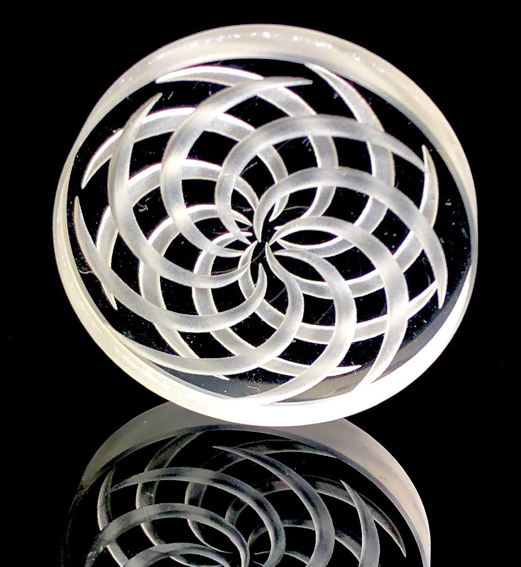 Smokea Boro Channel Spinner Vergaserkappe mit Vortex Designs 20–30 mm 1–3