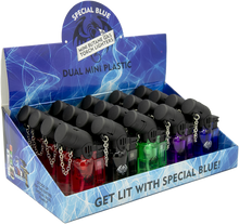 Cargar imagen en el visor de la galería, Special Blue Dual Mini Plastic Lighters