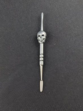 Stainless Steel Dabber Silver Skull