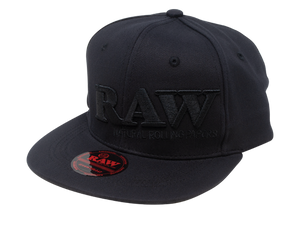 RAW Black Snap Back Hat