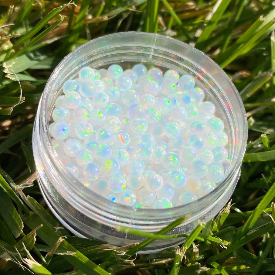 Ruby Pearl Co Pearls X Dopals Opals (Weißer Opal) Terpperlen 3mm-5mm