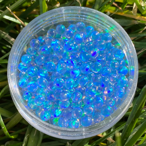Ruby Pearl Co Pearls X Dopals Opale (Blauer Opal) Terpenperlen 3mm-5mm