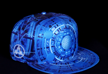 Load image into Gallery viewer, Grassroots California X Light Wizard Blue Golf Ball Snap Back Hat S-M