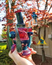 Load image into Gallery viewer, Rosco Glass Telemagenta Upside down Recycler Rig Set