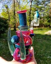 Load image into Gallery viewer, Rosco Glass Telemagenta Upside down Recycler Rig Set