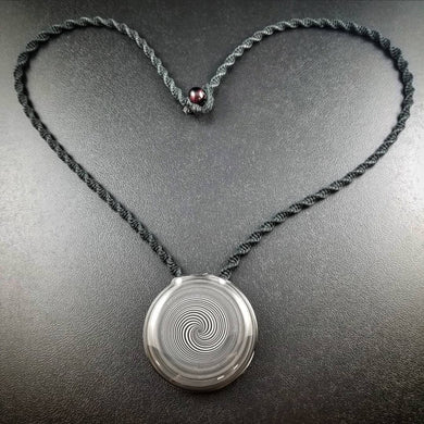 Lb_Creations Glass White and Black Zebra Pendant