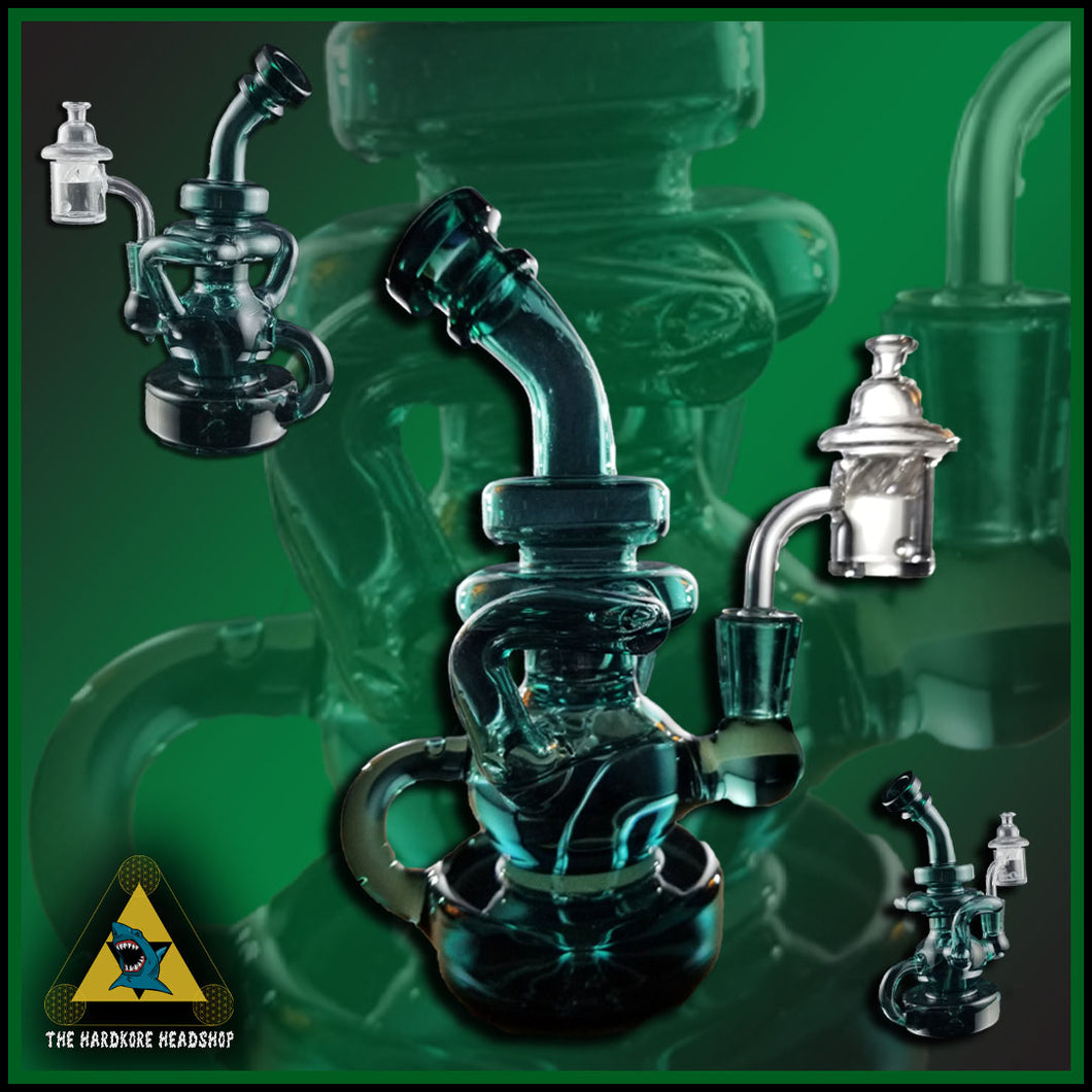 Smokea Recycler Rig Teal