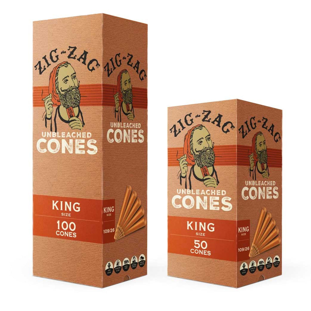 Zig Zag Cones King Size Boxes 50ct & 100ct
