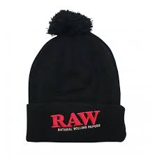 RAW Black Beanie Knit Hat