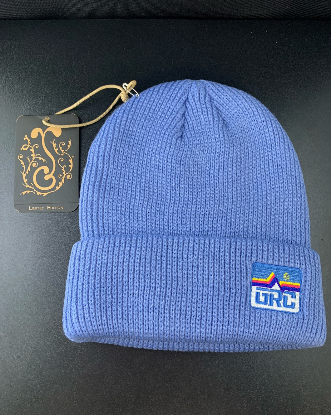 Grassroots California X GRC Blue Knitted Beanie Hat
