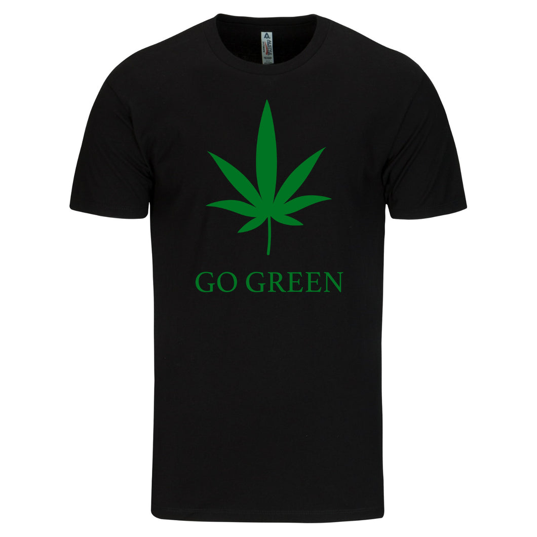 Gehen Sie grünes T-Shirt